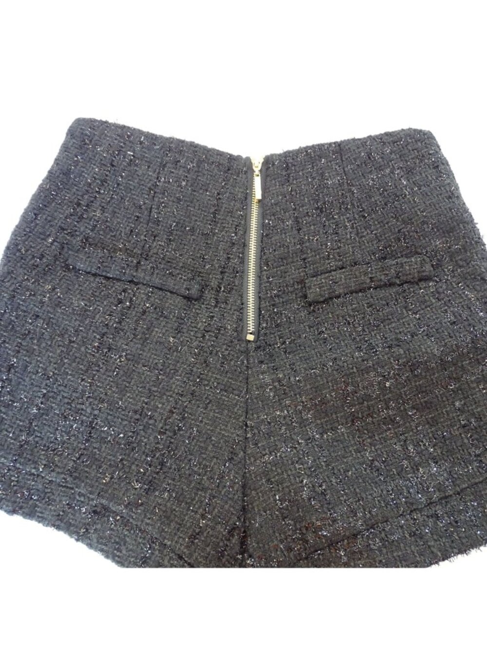 Lady CL Clin Design High Waist Black Shorts Sparkle Size L 28" Festive Mobwife - Picture 4 of 9